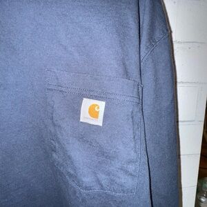 Carhartt Slate Blue Tee with Pocket